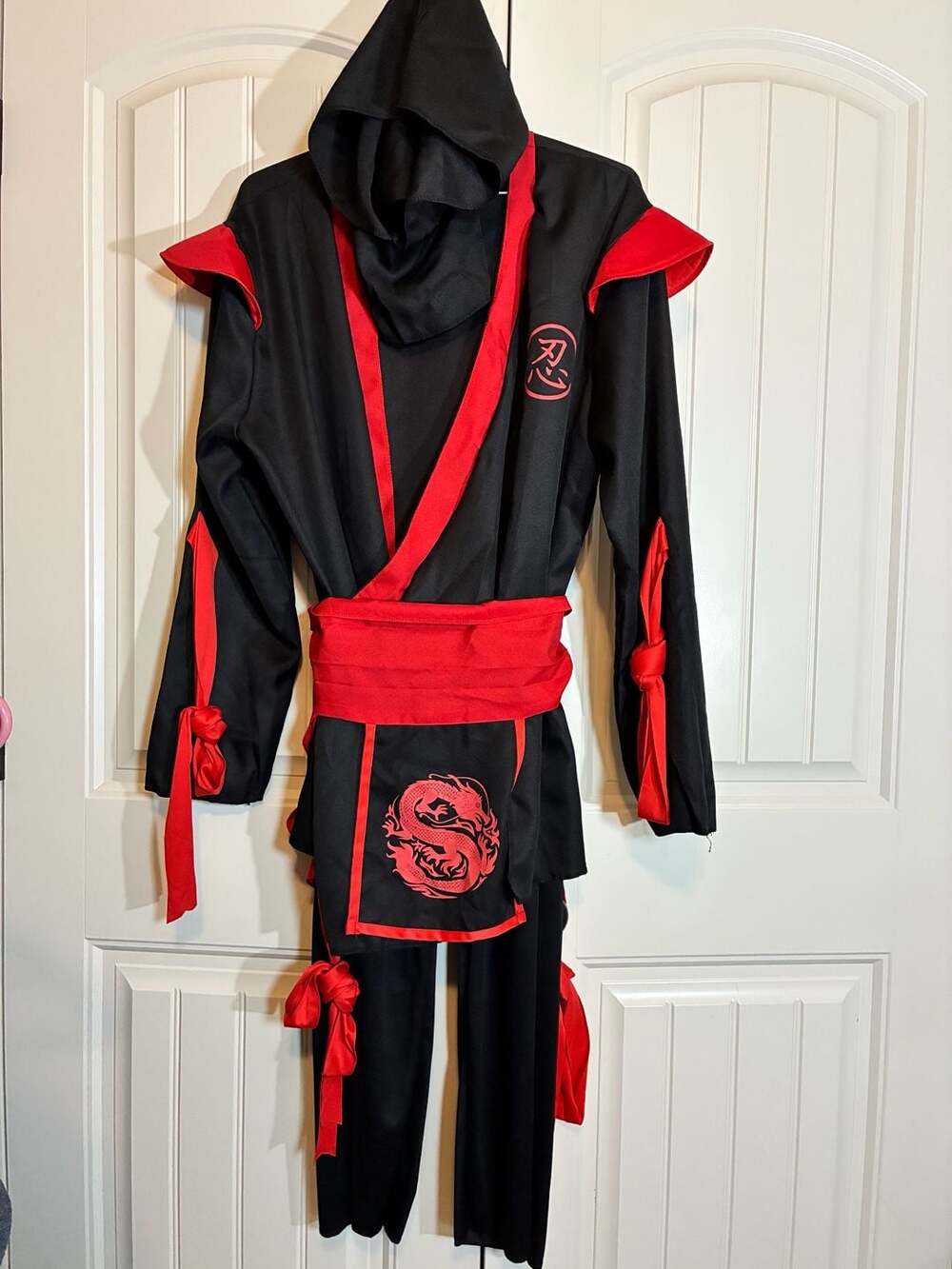 Spooktacular Creations Adult Men Ninja Costume Size XL Black Red